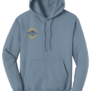 Click to show details - Oktoberfest_hoodie_steel_blue steel blue hoodie with a small Oktoberfest Half Marathon logo on the right chest